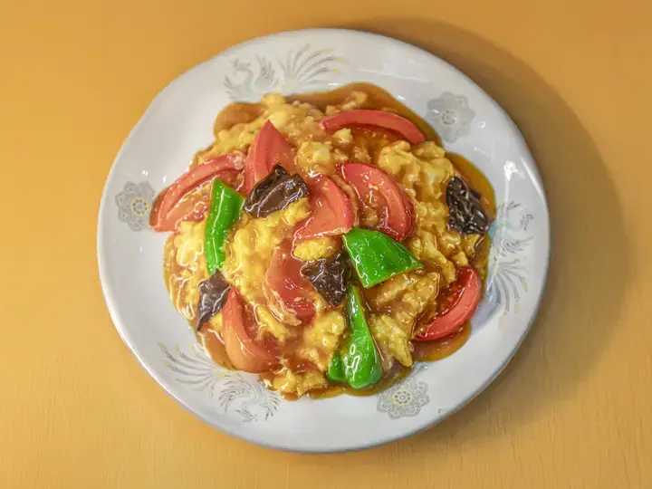 Chinese tomato and egg stir fry