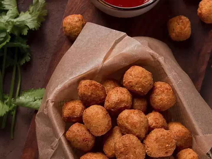corn and veg cheese balls