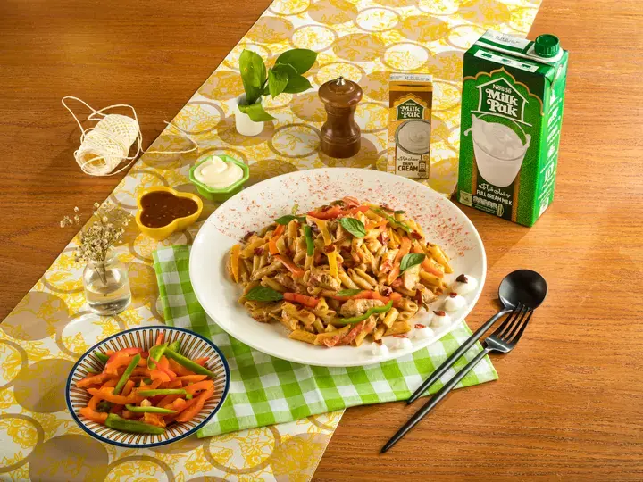 Creamy Chicken Fajita Pasta