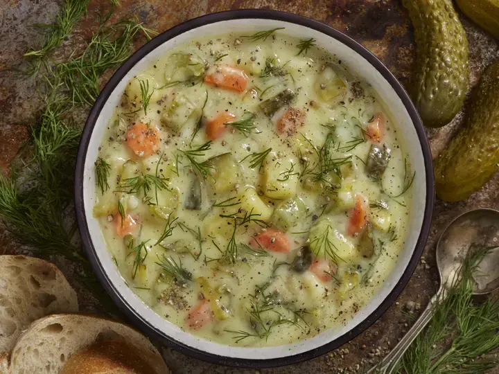 Celery and potato soup