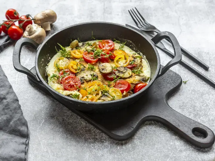 frittata with vegetables