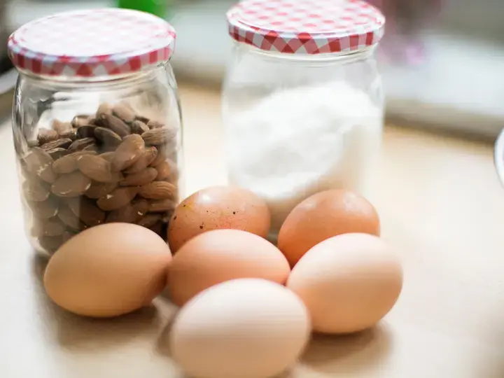 Hard-Boiled Egg &amp; Almonds