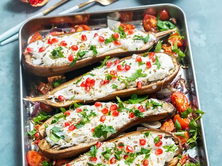 stuffed eggplant