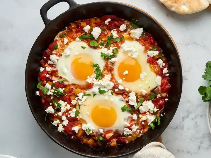 Spicy Moroccan eggs