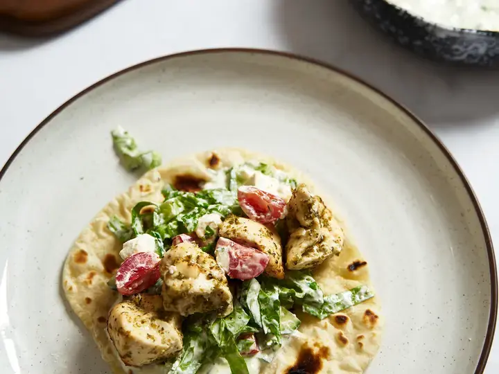 Creamy Chicken Pita Bites