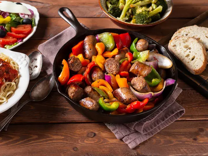 Chicken Sausage and Vegetable stir fry