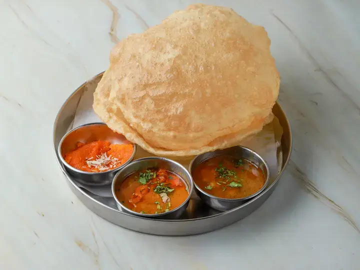 Halwa and Puri