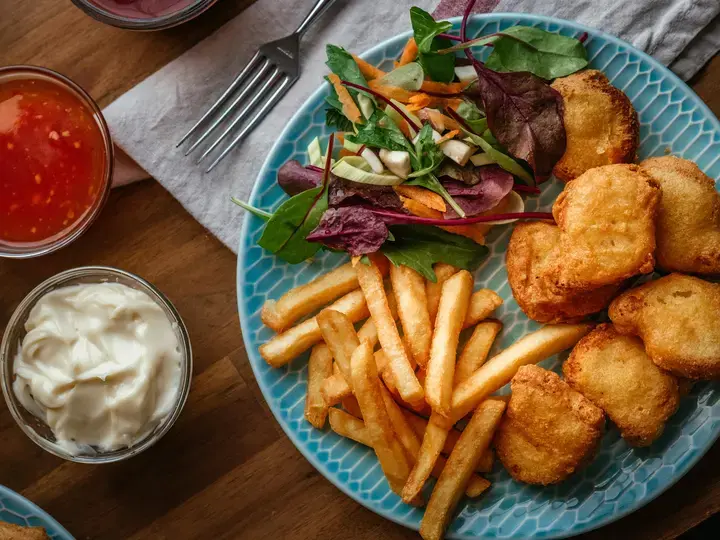 Batter Fried Chicken Nuggets