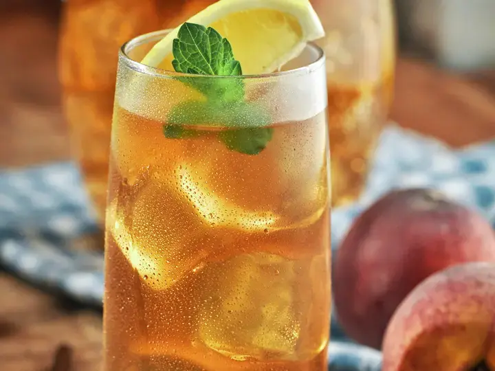 peach iced tea