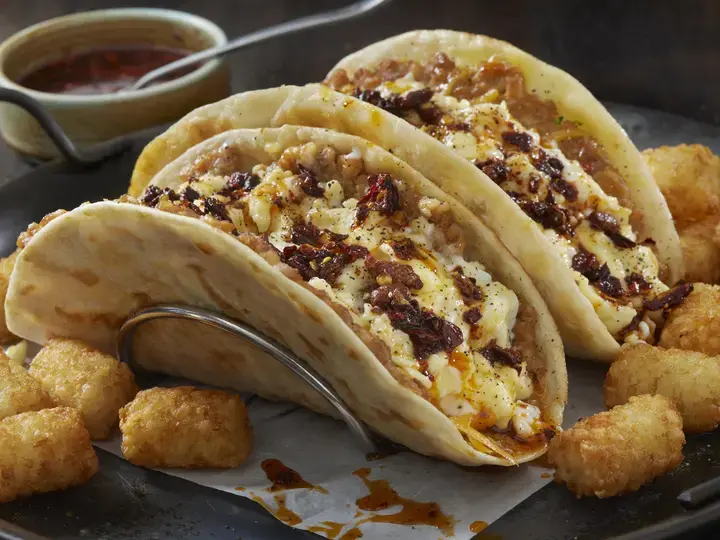 sausage and potato tacos