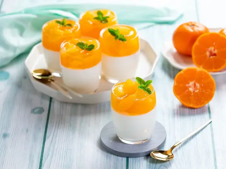 Orange Flavored Custard Sweet