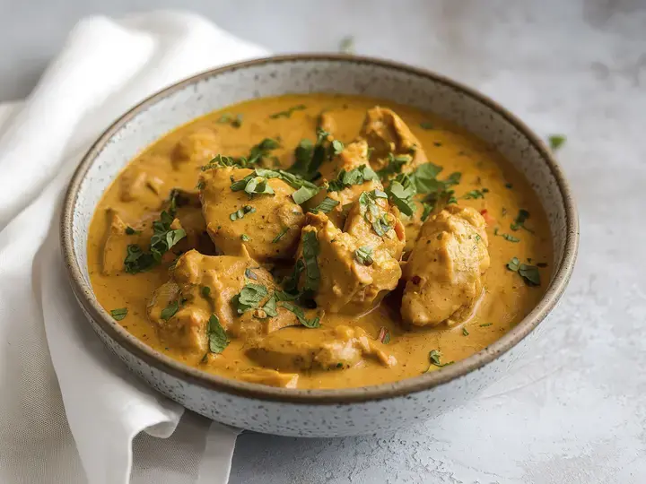 no oil chicken curry