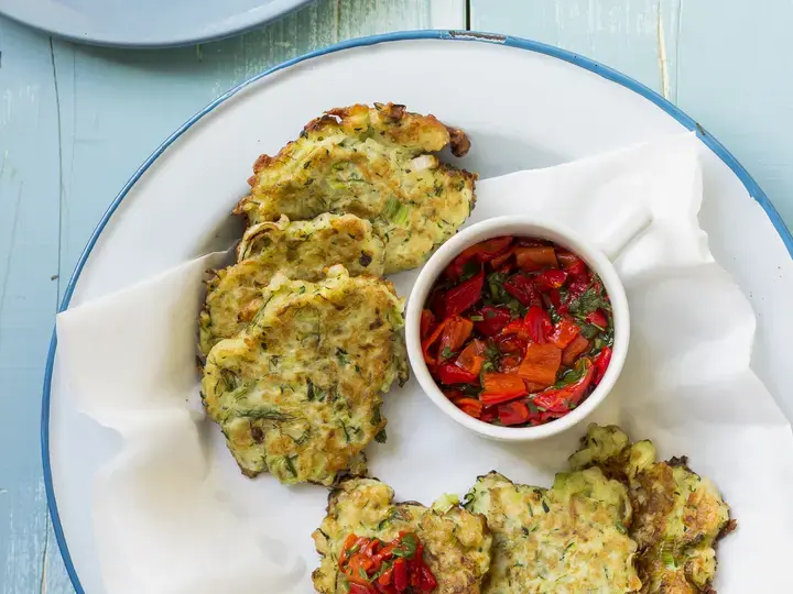 cheese and vege fritters