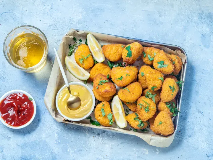 chicken and vegetable nuggets