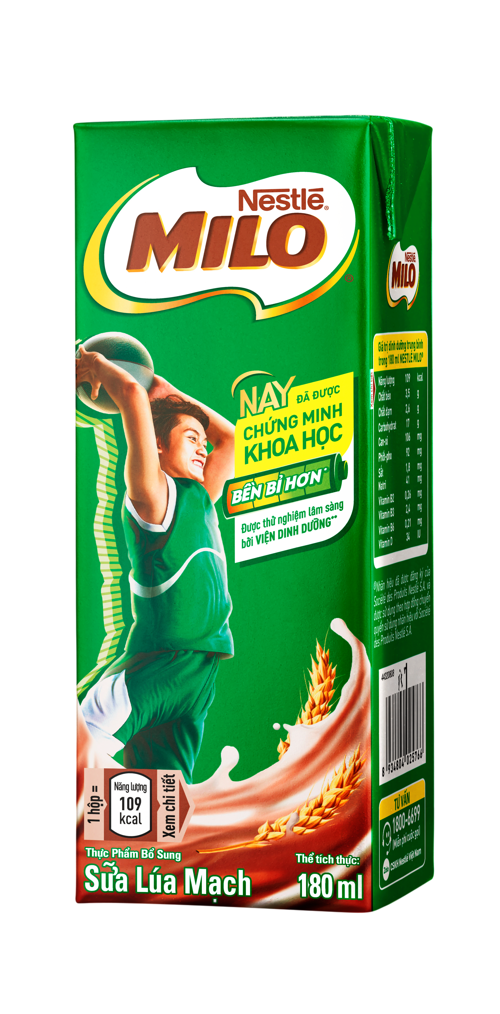 MILO HỘP UỐNG LIỀN 180ML