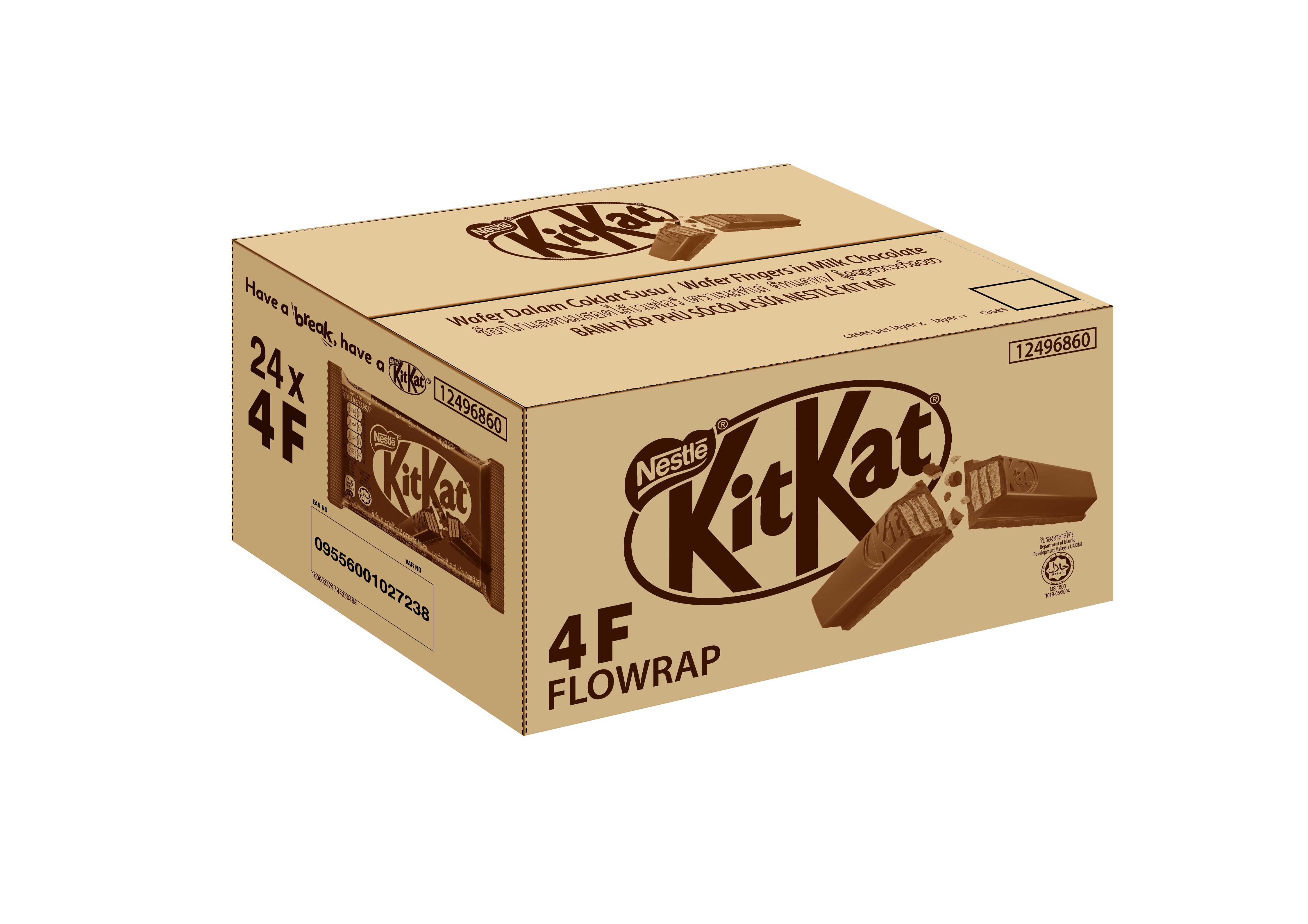 Bánh xốp phủ sôcôla sữa Nestlé KIT KAT