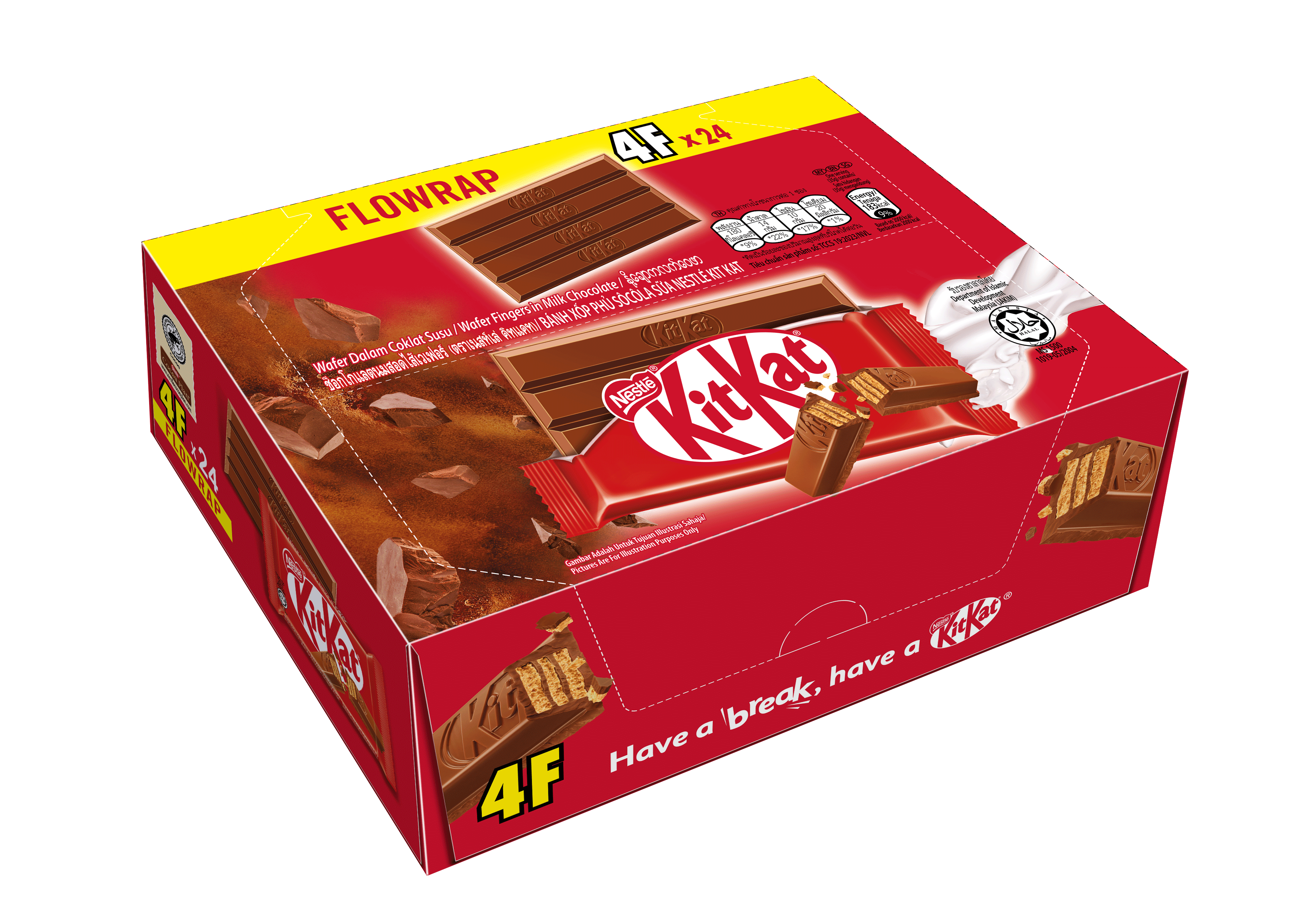 Bánh xốp phủ sôcôla sữa Nestlé KIT KAT