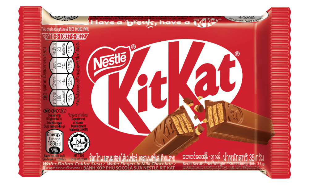 Bánh xốp phủ sôcôla sữa Nestlé KIT KAT