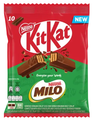 Thực phẩm bổ sung Bánh xốp sô cô la sữa Nestlé KitKat MILO