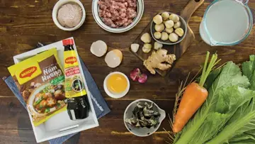 Canh cải bẹ xanh thịt viên 1