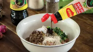 Canh cải bẹ xanh thịt viên 3