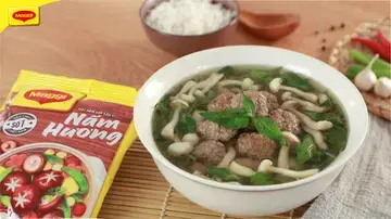 Canh rau răm bò bằm 3