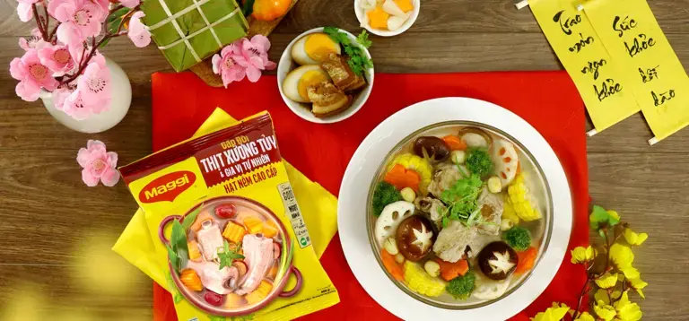 Canh Sườn Ngũ Sắc