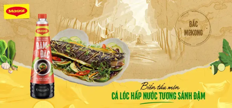 Cá Lóc Hấp Bầu