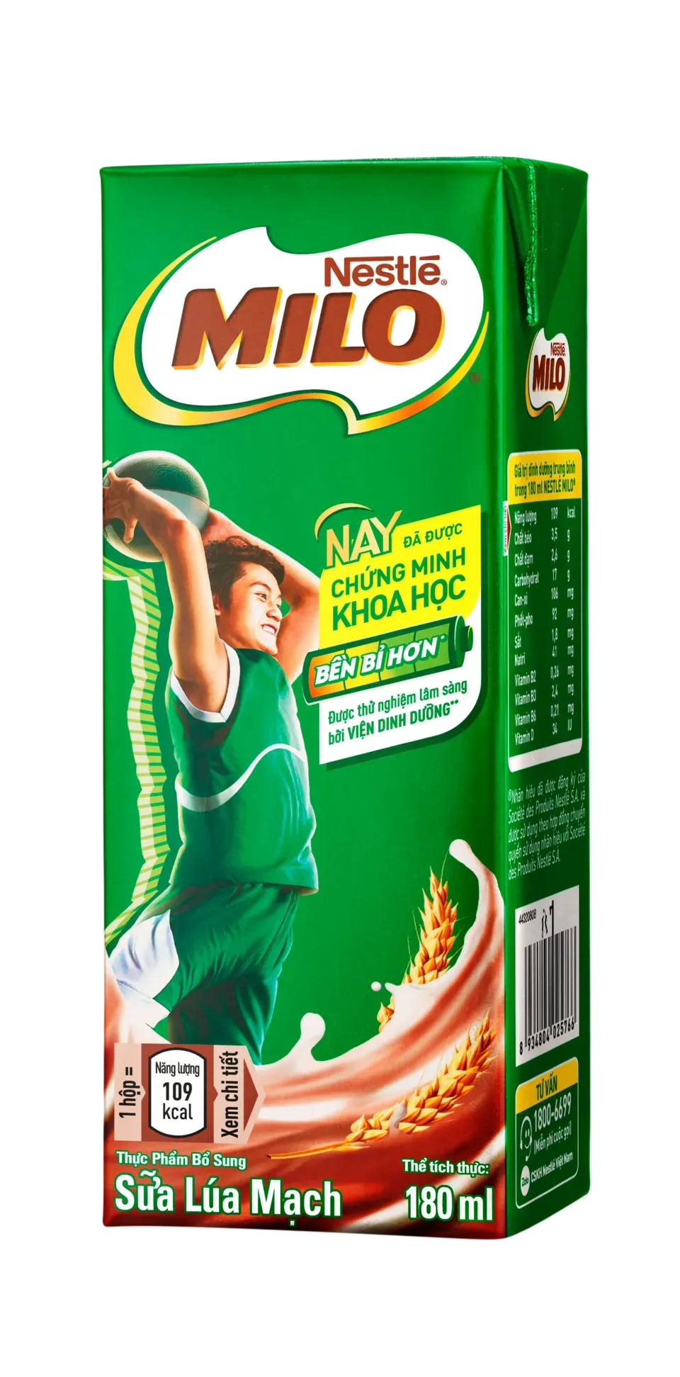 MILO HỘP UỐNG LIỀN 180ML