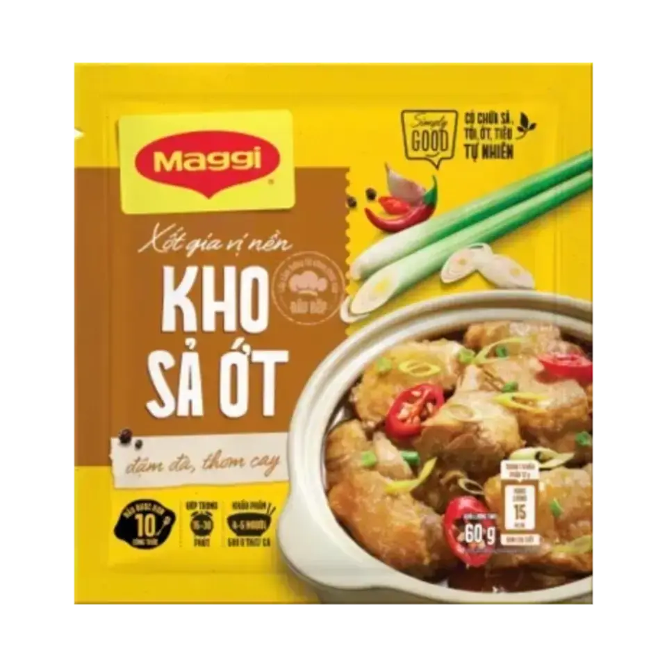 Xốt gia vị nền MAGGI Kho sả ớt - 60 G