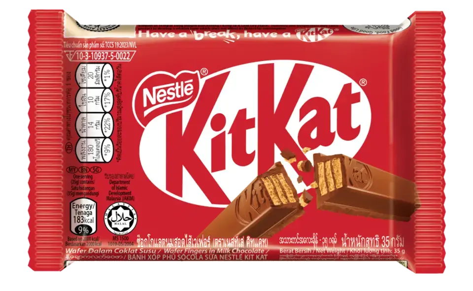 Bánh xốp phủ sôcôla sữa Nestlé KIT KAT