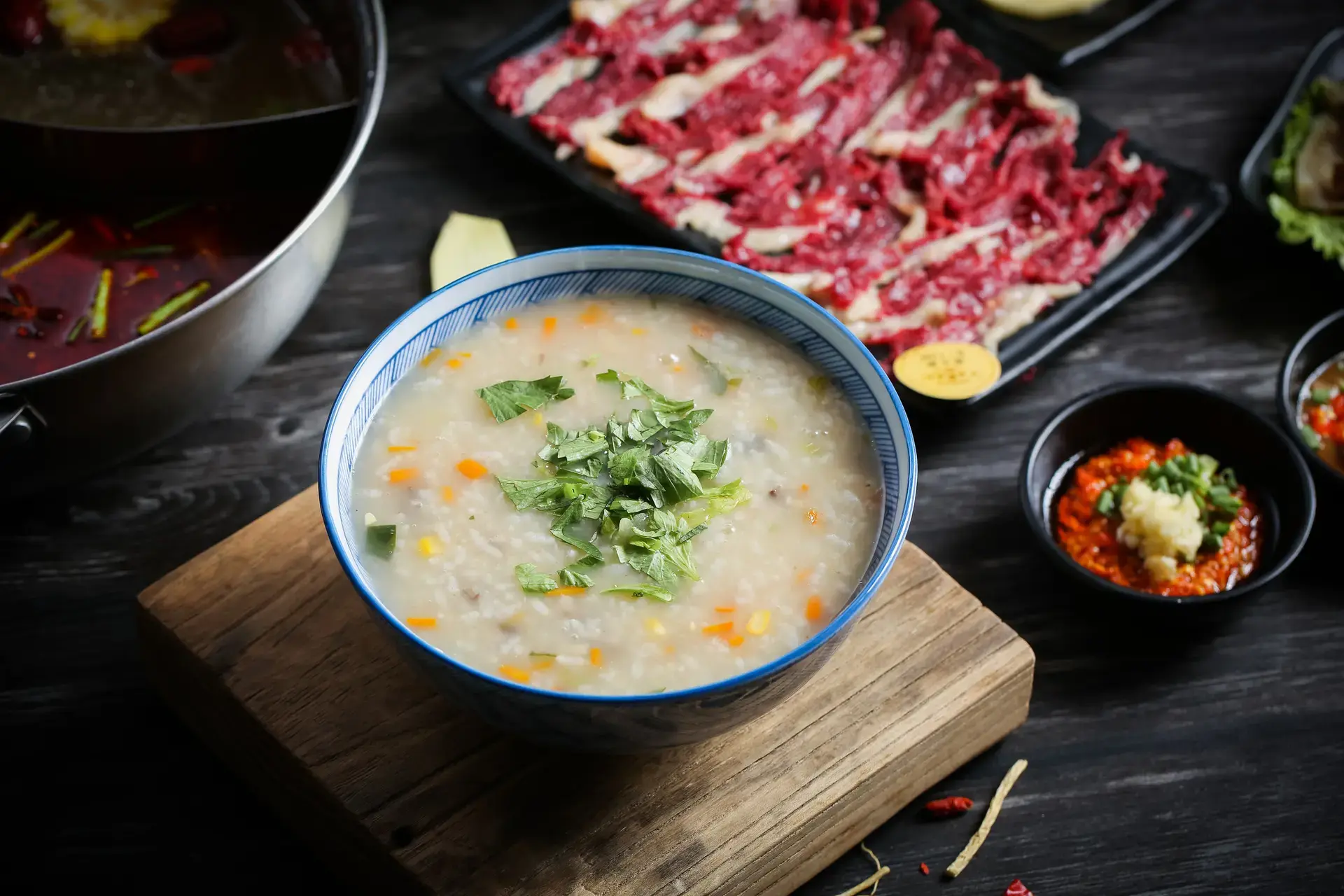 Cháo Đậu Nành Rau Củ Thịt Bò Bí Ngô