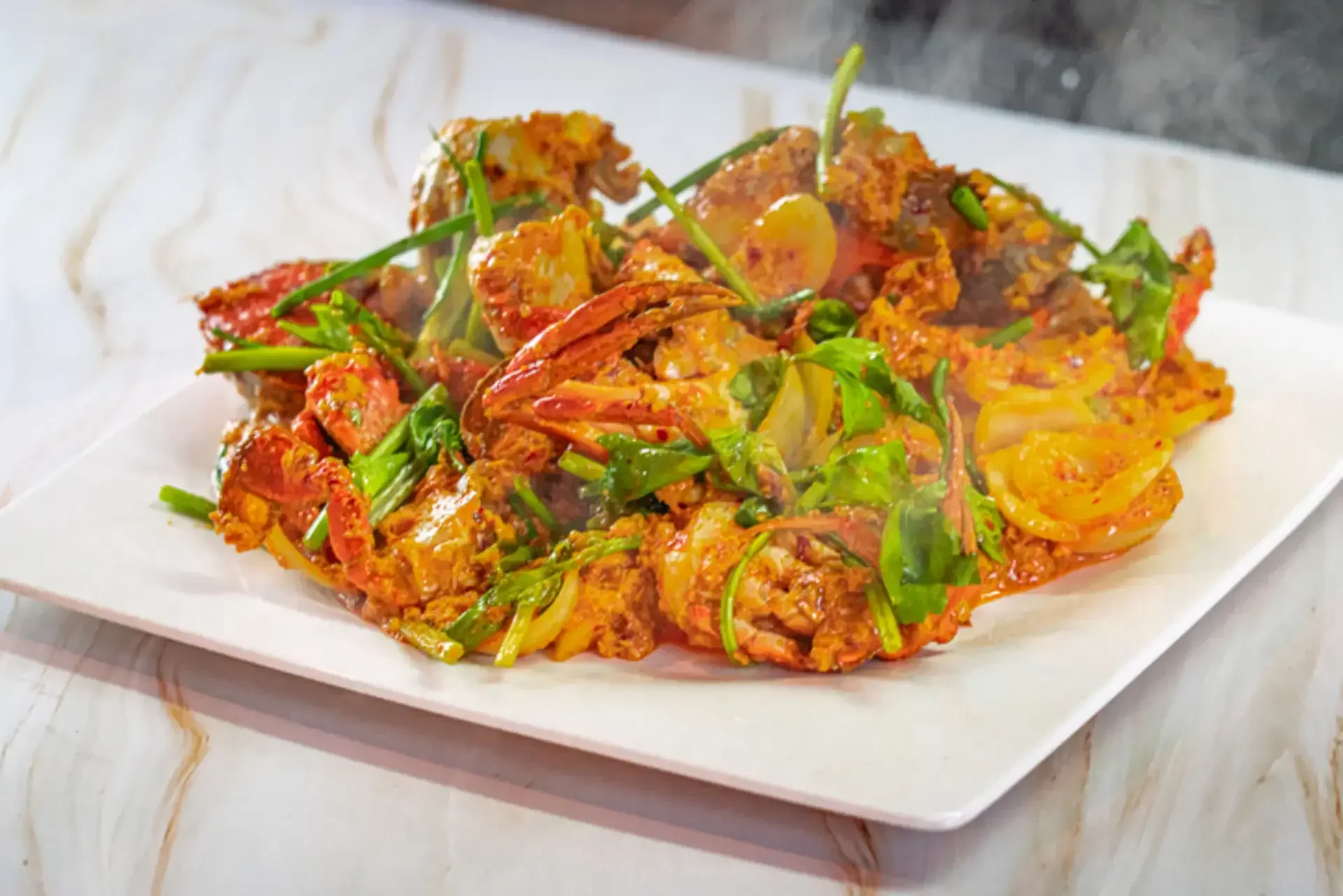 Cua Xào Sa Tế Cay