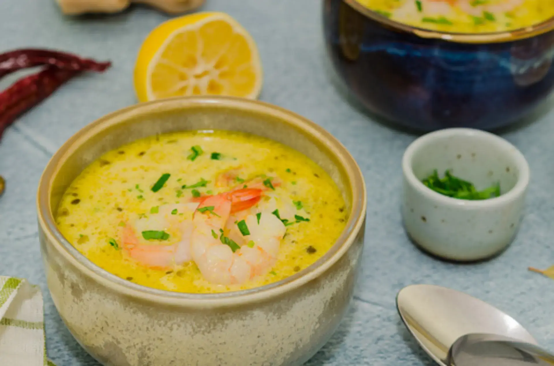 Chế biến món cháo tôm kết hợp phô mai