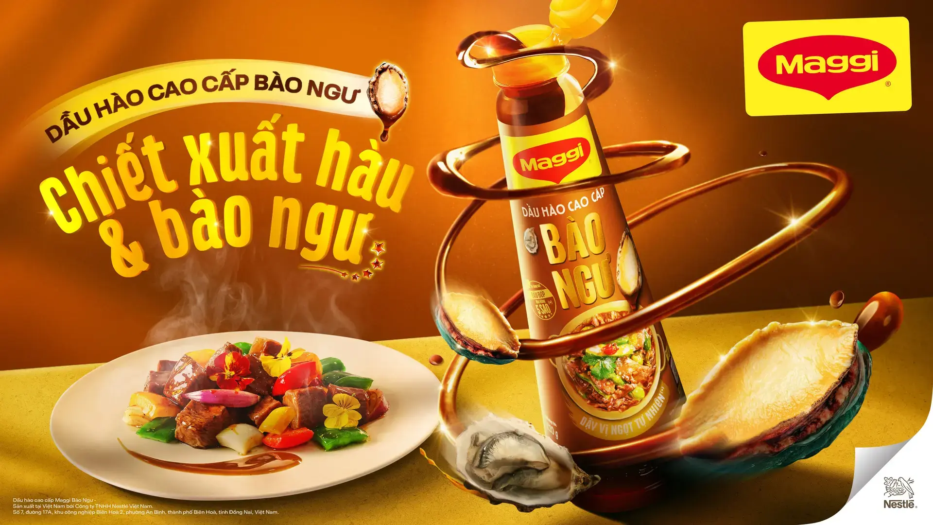 Dầu hào bào ngư Maggi giúp món hấp thăng hạng hương vị