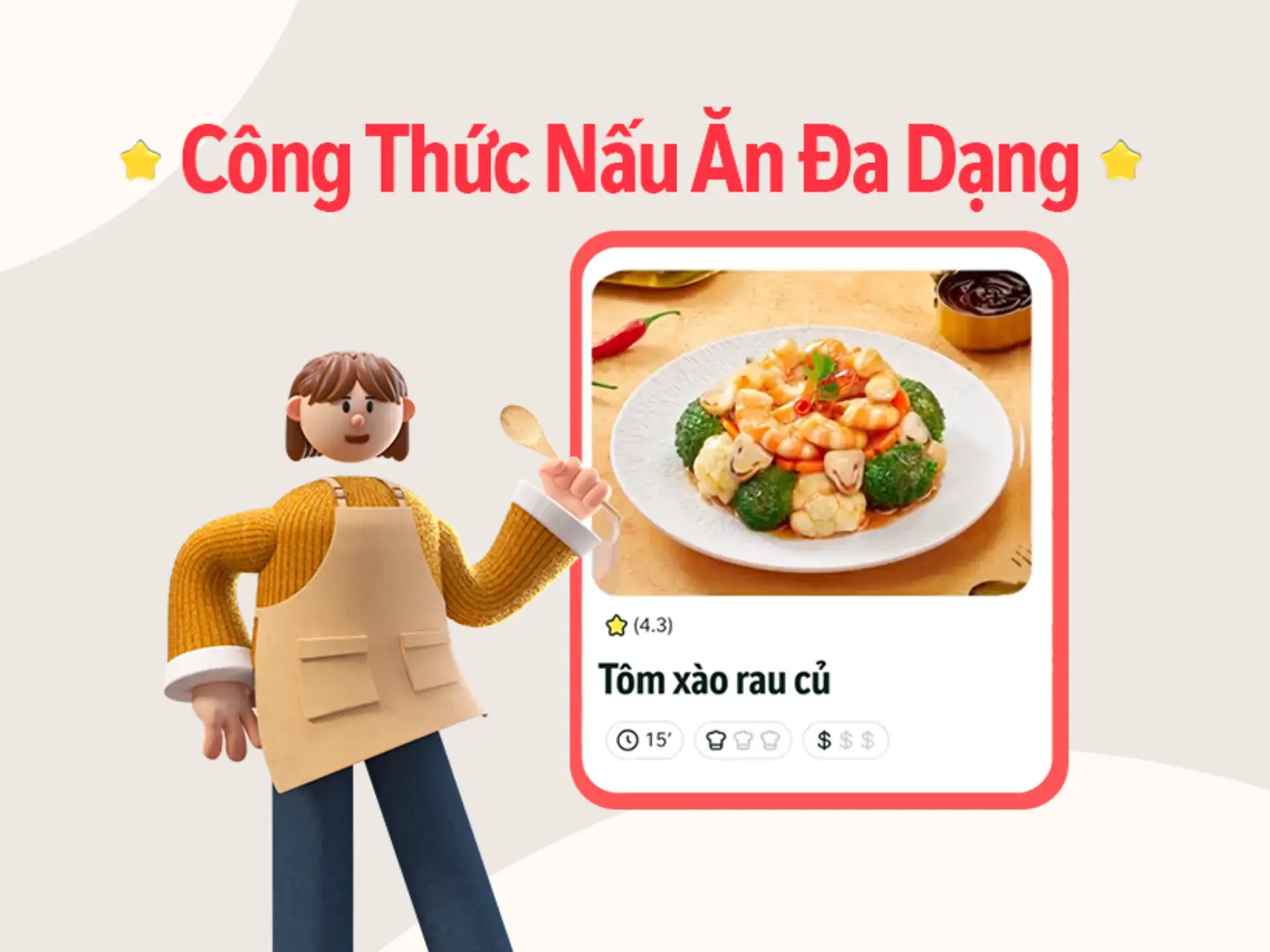 Gợi ý hàng ngàn công thức ăn ngon, đơn giản và phù hợp ngân sách