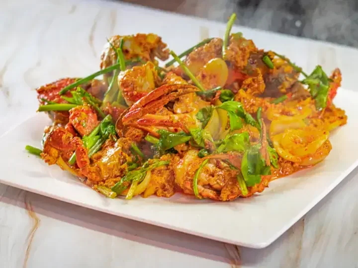 Cua Xào Sa Tế Cay